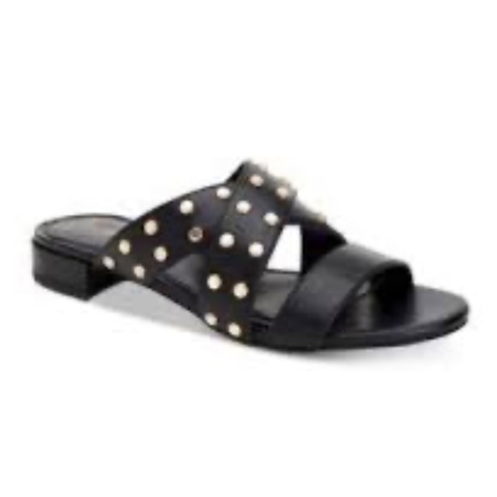 BCBG Black Studded  details Women's Sandals in size 8
